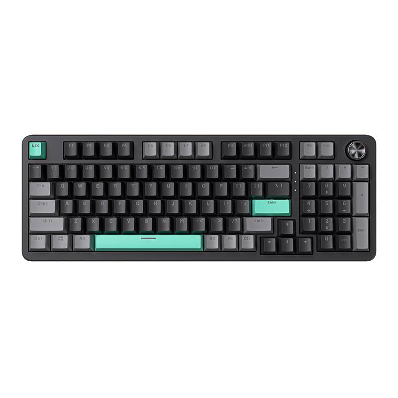 Mixed Light 90 % Dichtungsstruktur, Tastatur, Multimedia-Knöpfe, Duplex-Gaming-Mechanisch mit 5 Lagen Polsterung und Knöpfen (LEOBOG Reaper Switch)_voghion.com