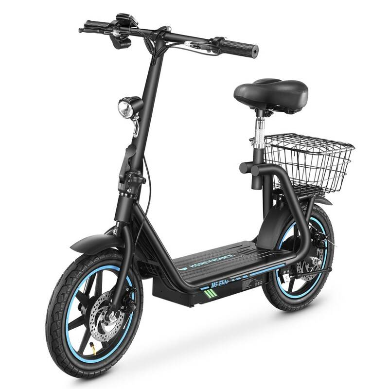 BOGIST M5 Elite 500 W elektrinis paspirtukas su 48V 13AH nuimama baterija, 14 colių smūgius sugeriančia pneumatine padanga, 40 km/h maksimalus greitis, 45 km nuotolis_voghion.com