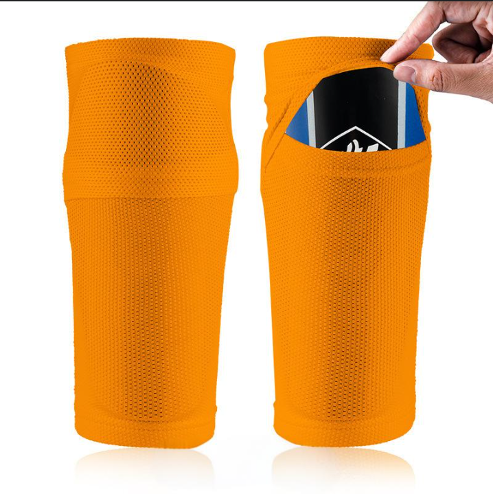 Sports Accessories guard socks double layer breathable mesh calf insert shin guard socks shin guard elastic pocket custom_voghion.com
