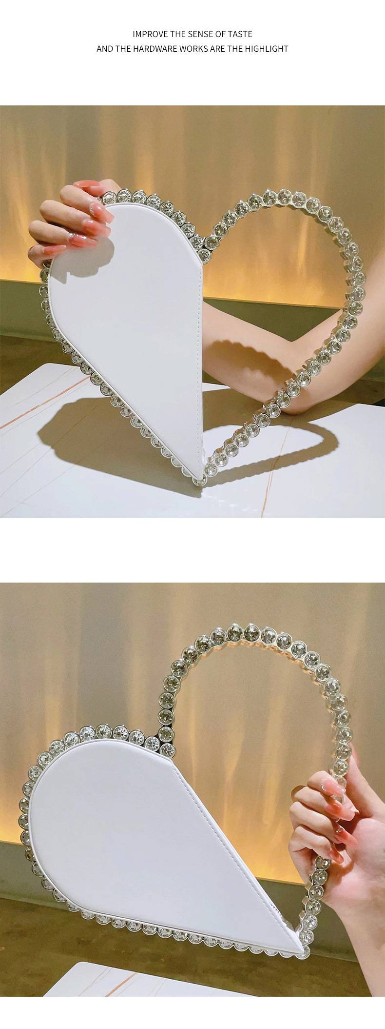 Ronn Kristall Diamanten Täsch Fonkelnd Clutch Täsch Internet Promi Déiselwecht Täsch Kleng Fee Täsch Meedchen Kleng Täsch_voghion.com