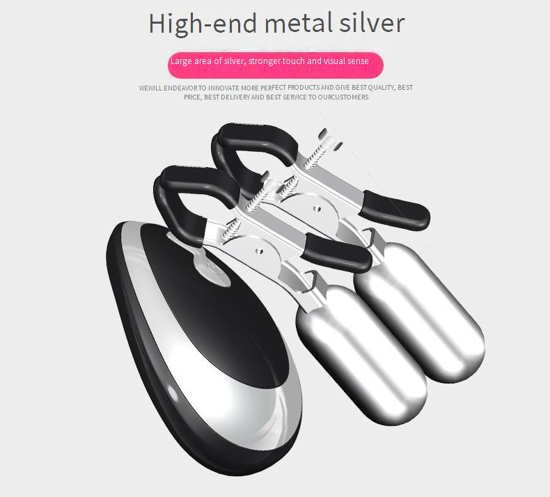 Sex Produkte Jiuba 20 Frequenz Nippel Klemme Elf Brust Massage Vibrator Spaß Doppel Schock SM_voghion.com