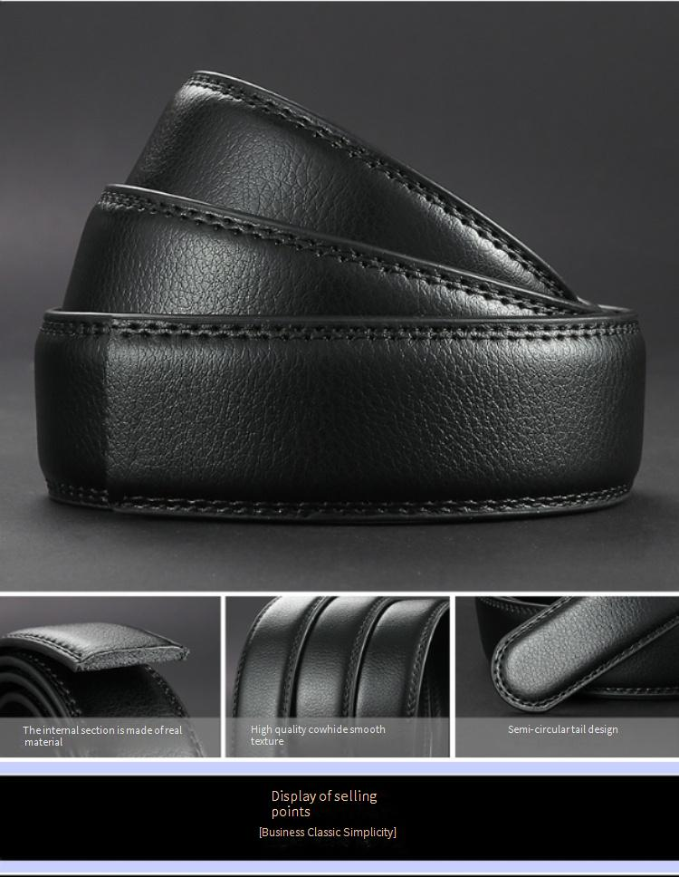 Men's Belts Buckleless Belt Leather Automatic Buckle Belt Belt Headless Buckle Without Head Business Men Not Men 14 Pattern_voghion.com