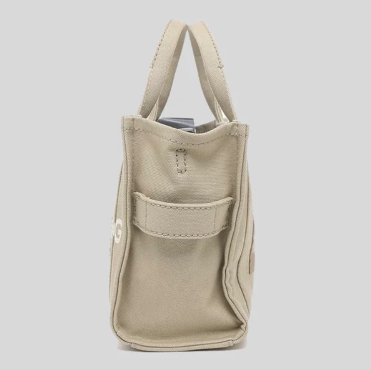 Marc Jacobs Tote The Mini Beige Blanco Logobeige Cotton M0016493 260_voghion.com