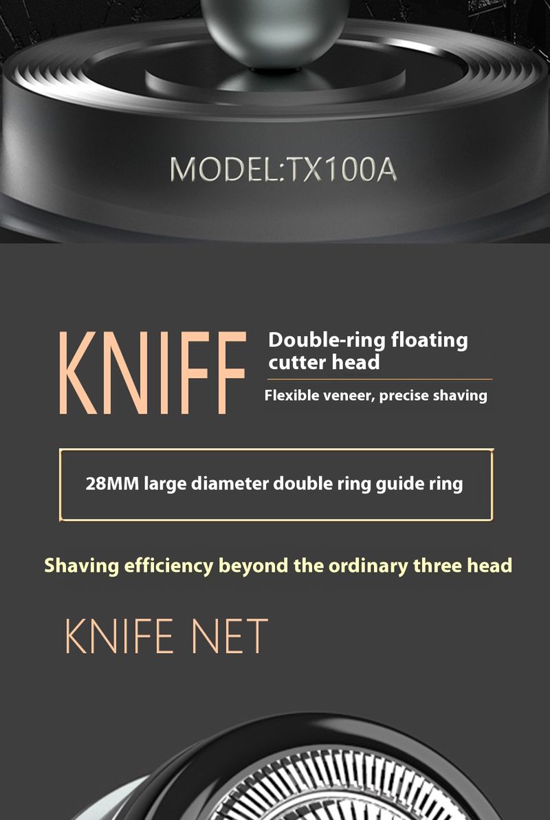 Capsule Electric Shaver – Rechargeable Rotary 1-Blade Razor, 60-Day Battery, Waterproof & Travel-Friendly, Ultra-Quiet_voghion.com