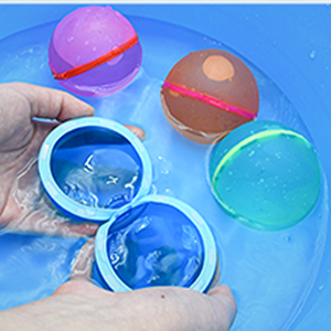 12PCS Refillable Water Bombs - Reusable Silicone Water Balls, Fast Fill & No Mess Splash Toys For Kids Outdoor Fun, Ages 4-12_voghion.com