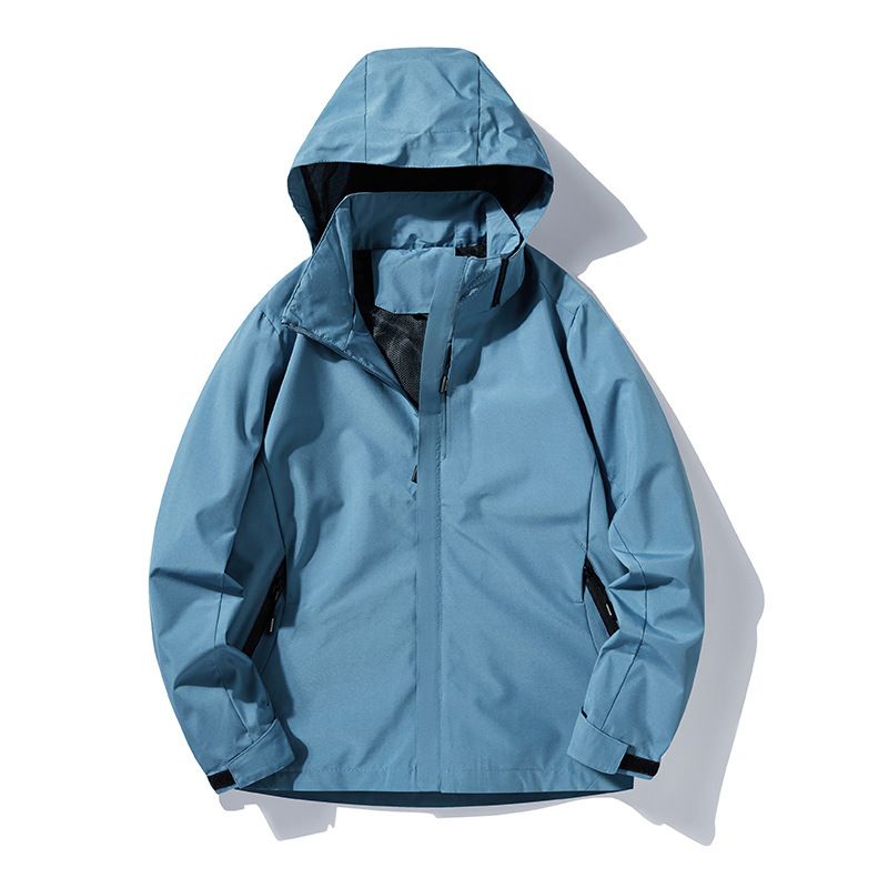 Nuovi modelli da uomo per l'outdoor, primavera e autunno, strato singolo, cappuccio staccabile, impermeabile, antivento, traspirante, marchio alla moda, sottile_voghion.com