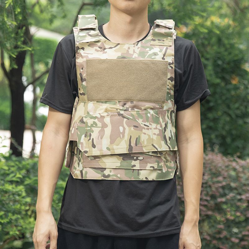 Vest Multi functional Armor Plate Carrier Vest CP Camo 800D_voghion.com