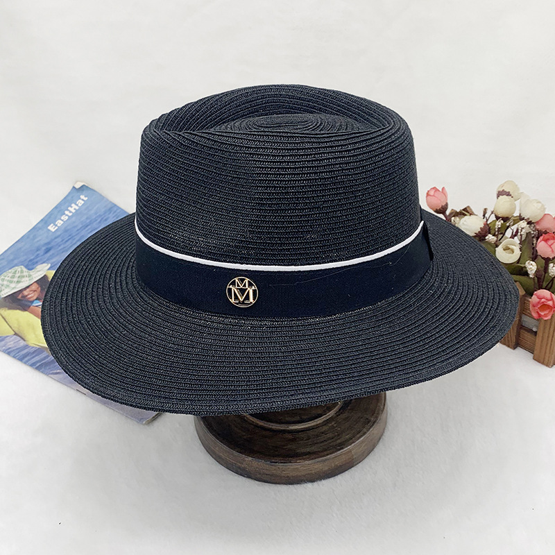spring and summer new men's top hat Panama straw hat sun protection beach hat women's summer jazz hat trend_voghion.com