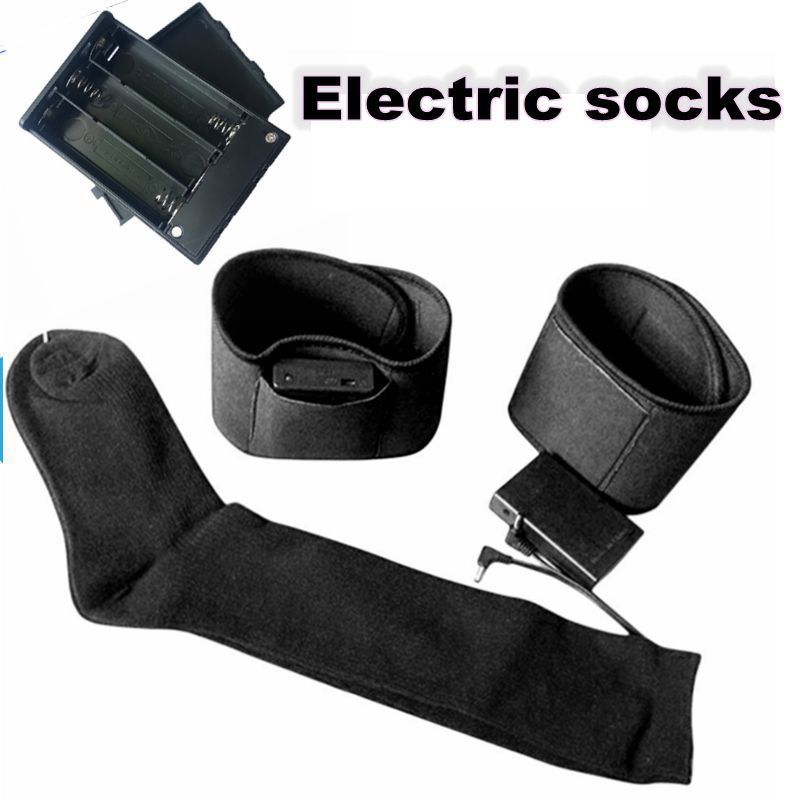 Unisex Wanter Outdoor elektresch Heizstrëmp Batteriebox Heizung waarm Strëmp Sohle Heizfusswiermer schwaarz_voghion.com