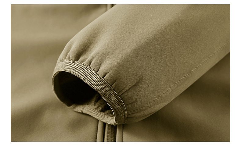 Giacca da uomo, antivento, in pile polare, con cappuccio, casual, softshell_voghion.com