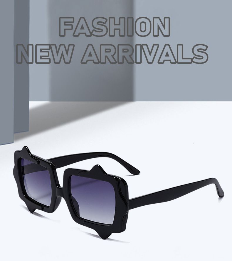 2025 Quadratische Sonnenbrille mit Farbverlauf – Unisex-Rahmen mit unregelmäßigem Rahmen (UV-Schutz, modischer Stil)_voghion.com