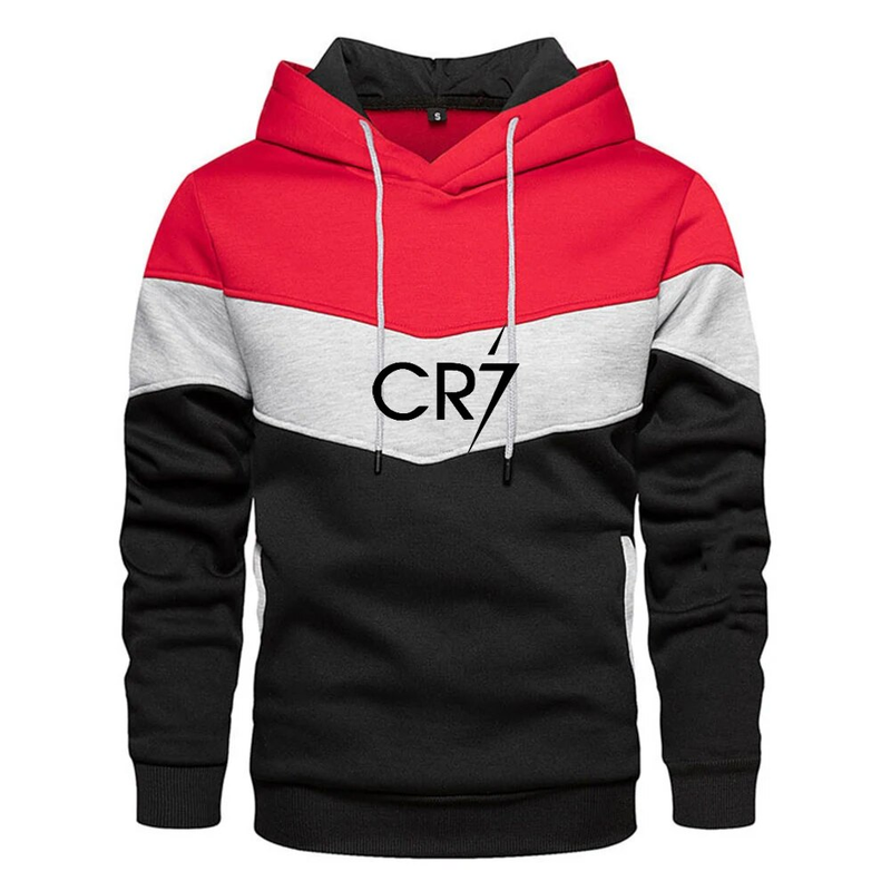 2022 Patchwork Men CR7 Cristiano Ronaldo Print Sweatshirt Casual Football Star Oversized Hoodie Men's And Women's_voghion.com