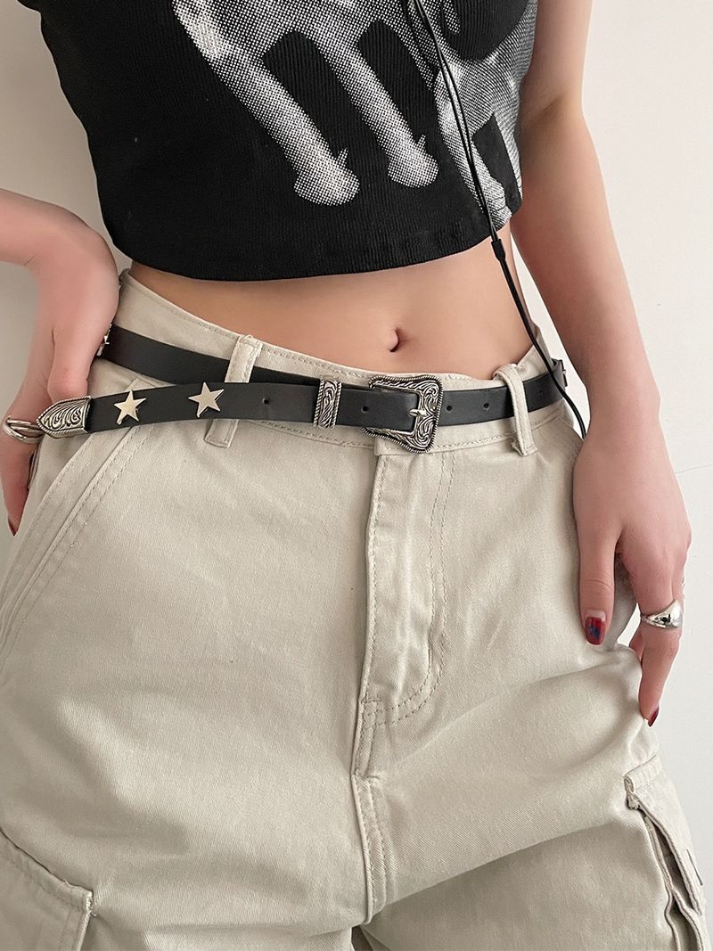 New Hundred American Women's Decoration High Grade Leather Belt_voghion.com