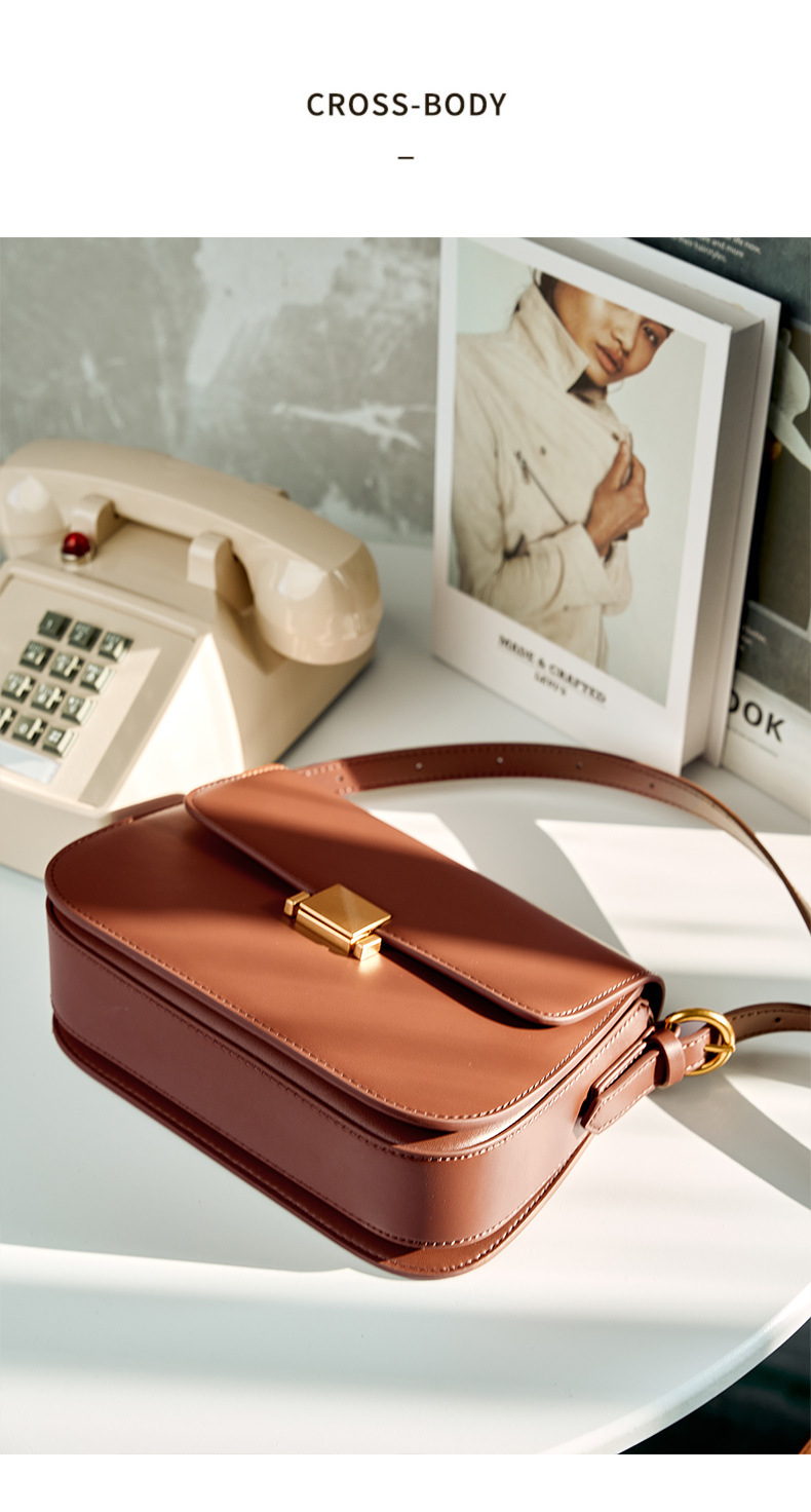 Senso del lusso Borsa da ascella dal design di nicchia Borsa da donna in pelle Nuova borsa tofu moda autunno e inverno Borsa a tracolla con una spalla_voghion.com