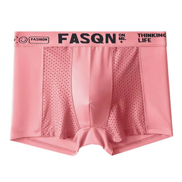4 Stéck héichqualitativ nahtlos Äisnetz atmungsaktiv Hären Summershorts, Gréisst: M-6XL_voghion.com