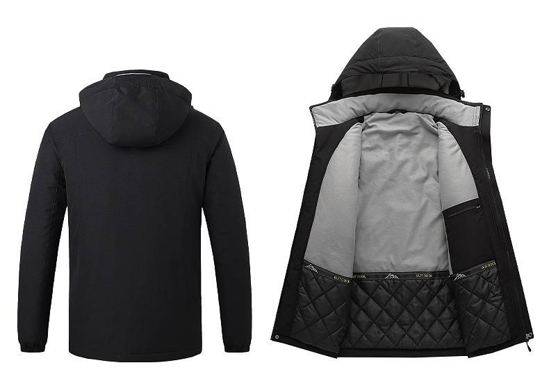 Herrenbekleidung Smart Heizmantel aus Baumwolle Konstante Temperatur Acht Zonen Heizjacke Dicker Heizmantel aus Baumwolle_voghion.com