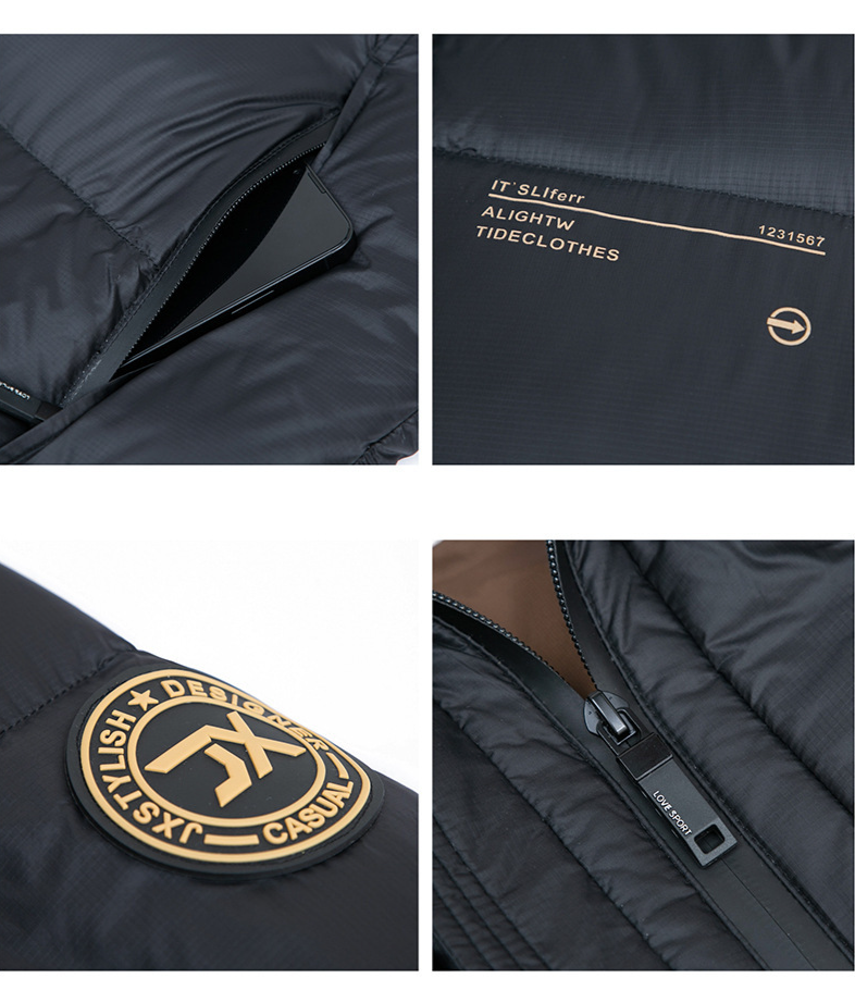Men's Winter Long Down Jacket With Hood - 90% White Duck Down, 800 Fill Power, Windproof & Machine Washable, Slim Fit For Extreme Cold Weather_voghion.com