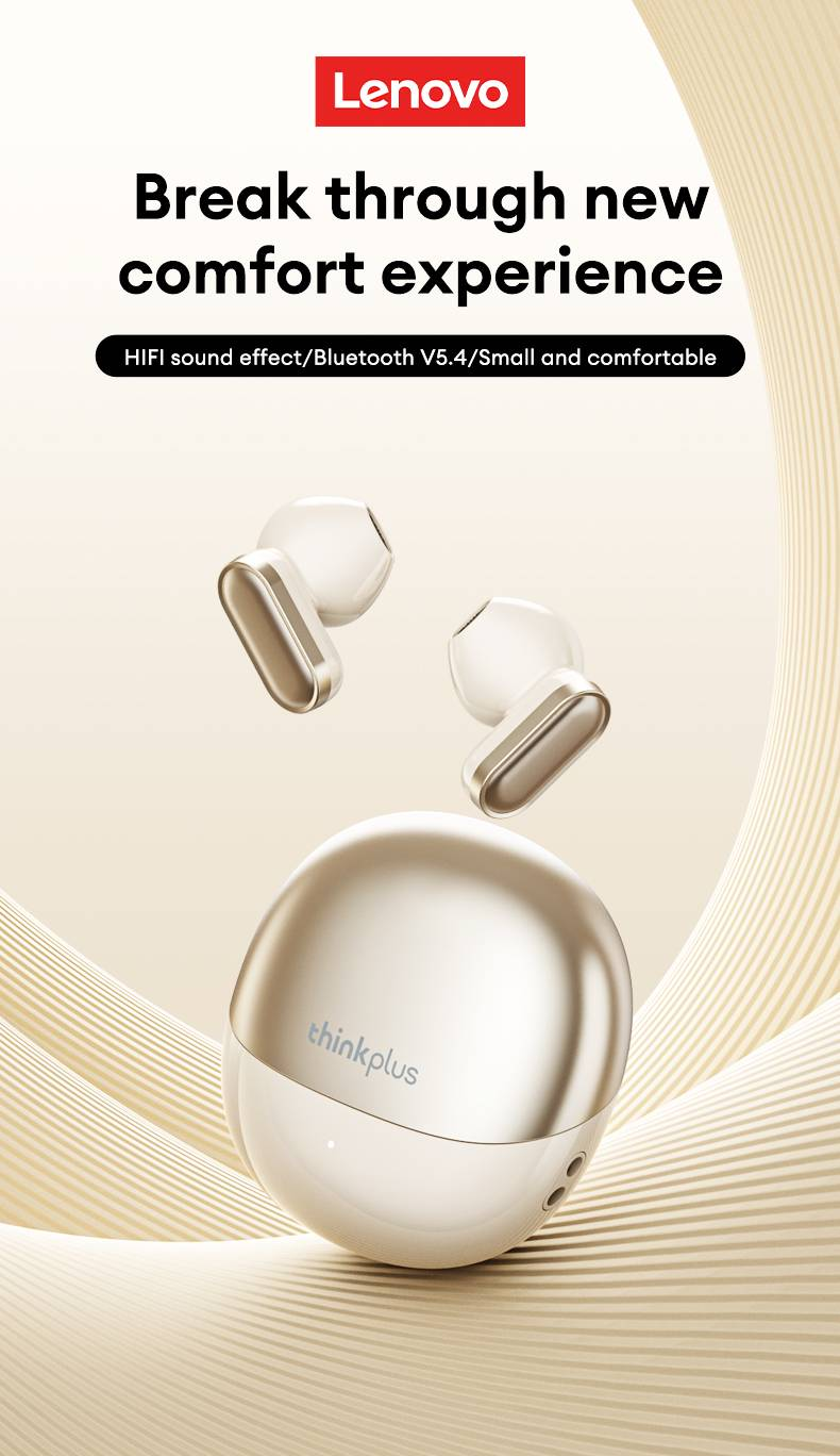 Original Lenovo LP19 PRO Drahtlose Kopfhörer Panorama Stereo Bluetooth Kopfhörer Lange Standby Gaming Headset Sport Ohrhörer Neue_voghion.com