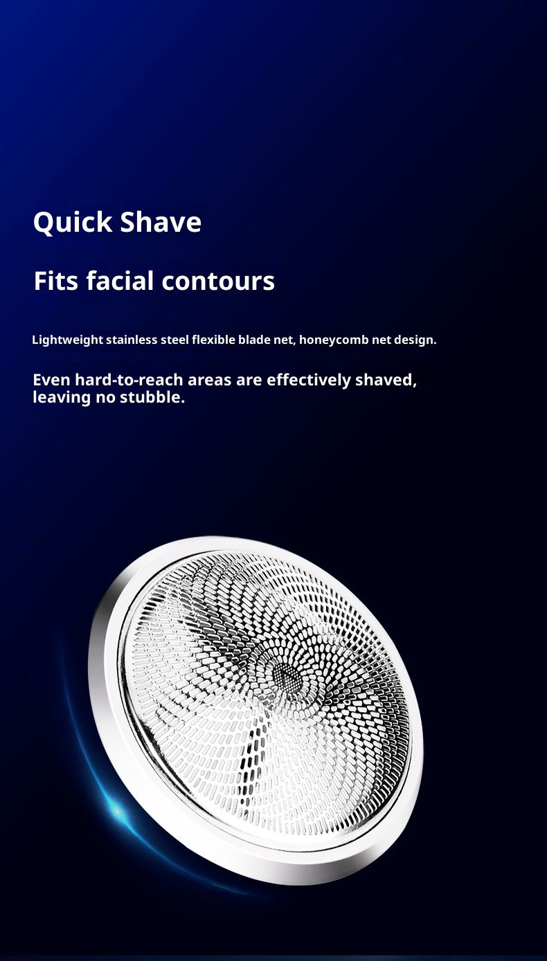 Elektrischer Herrenrasierer – USB-aufladbar, IPX7 wasserdicht, 3D-Scherkopf mit flexibler Bewegung, 90 Tage Akkulaufzeit, geräuscharm (36 dB), reisefreundlich (umweltfreundlich)_voghion.com
