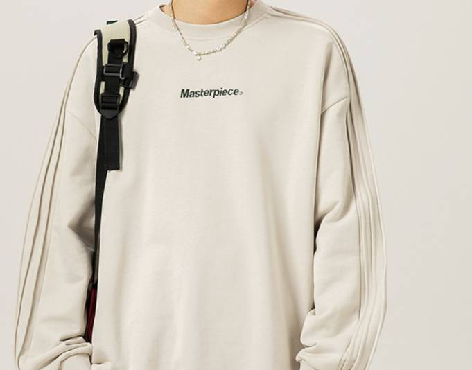 Heavyweight Crewneck Sweatshirt – Unisex Oversized Drop-Shoulder Tee With Detachable Sleeve Panels (M-XXL, Black/Sage Green/Beige, 54% Cotton Blend)_voghion.com