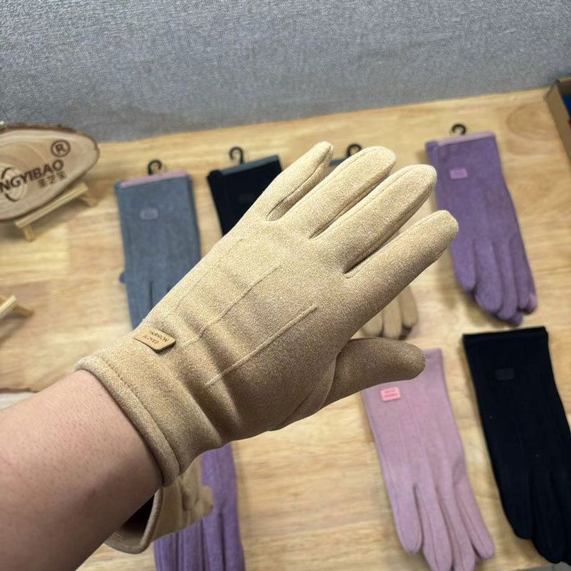 Guanti termici in velluto caldi per donna, invernali, da ciclismo, da guida, sportivi, foderati in pile, touchscreen, antiscivolo, 2025_voghion.com