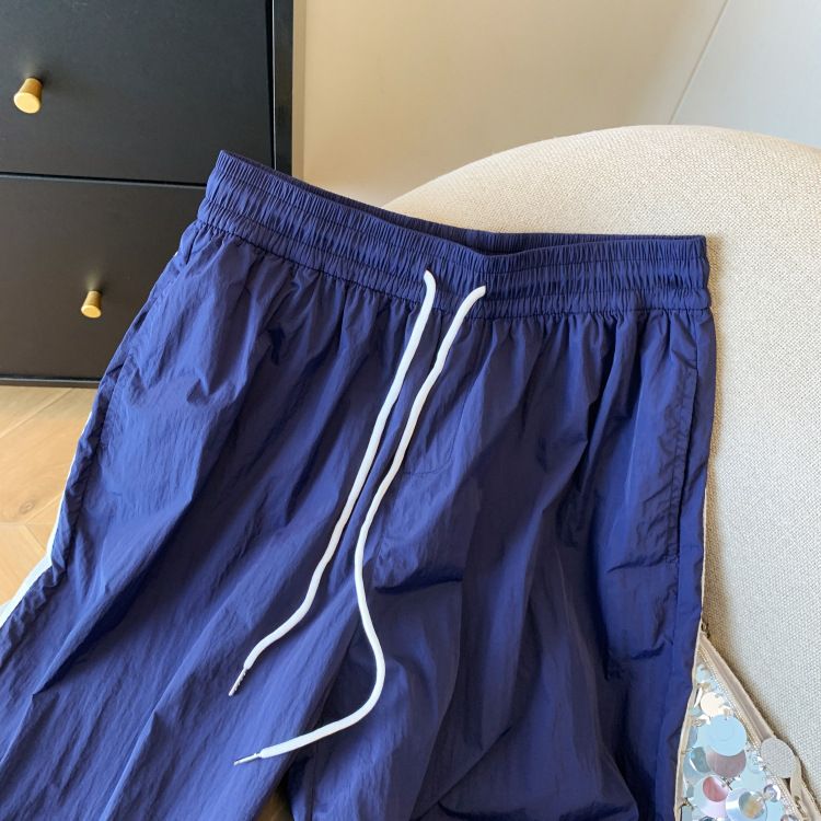 Pantaloni sportivi casual da donna, estivi, con elastico in vita e coulisse, nuovi design, larghi e larghi._voghion.com