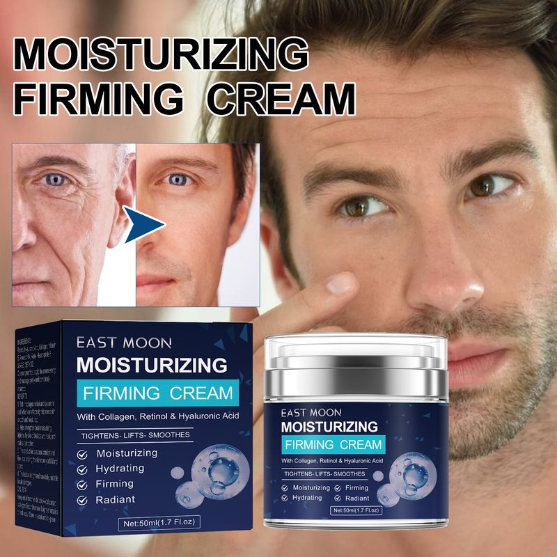 La crème raffermissante pour le visage au rétinol pour hommes East Moon réduit les rides, hydrate et éclaircit la peau, crème pour le visage anti-rides_voghion.com