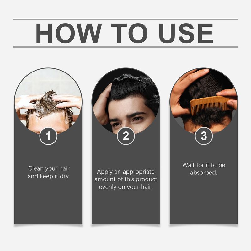 HOEGOA Concealer Liquid Braun Schwarz Natürliche Farbe Mild Leicht zu reinigendes erfrischendes Haarmittel_voghion.com