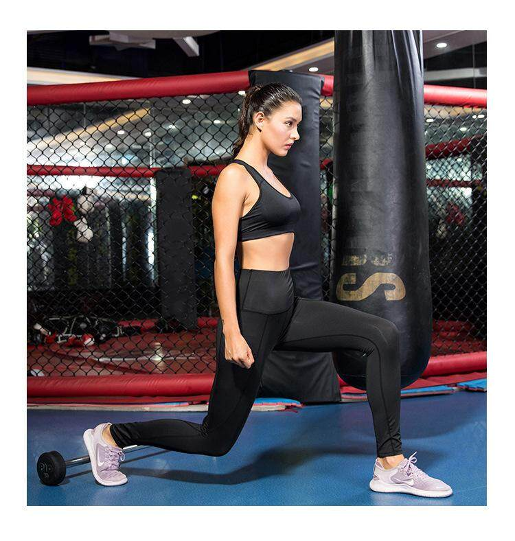 SUPERFLOWER ženske športne pajkice z visokim pasom Fiess pajkice joga hlače z žepi, 4-smerno raztegljive_voghion.com