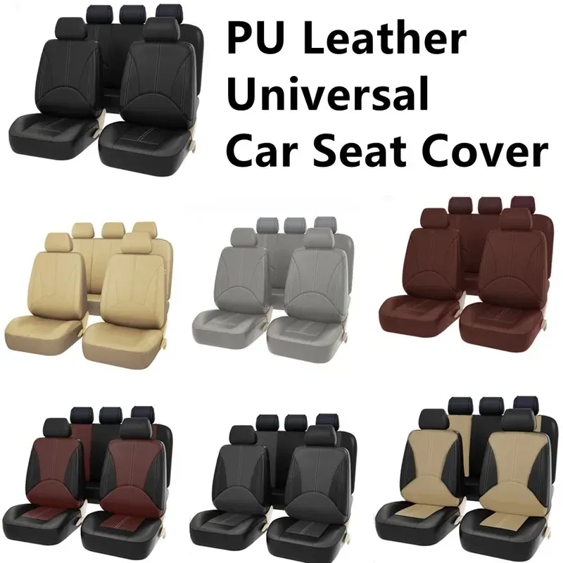 4/9Seats PU Leather Car Covers For Honda Accord City Civic CRV CRZ Elysion Fit Jade Jazz Insight Auto Seat Cushion Cover_voghion.com