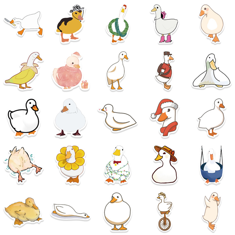ToysMall 1 Set Çıkartmalar Karikatür Sevimli Renkli Ördek Çıkartmaları Su Geçirmez Araba Çıkartmaları Çocuklar İçin Dizüstü Bilgisayarlar Kaykaylar Bavullar_voghion.com