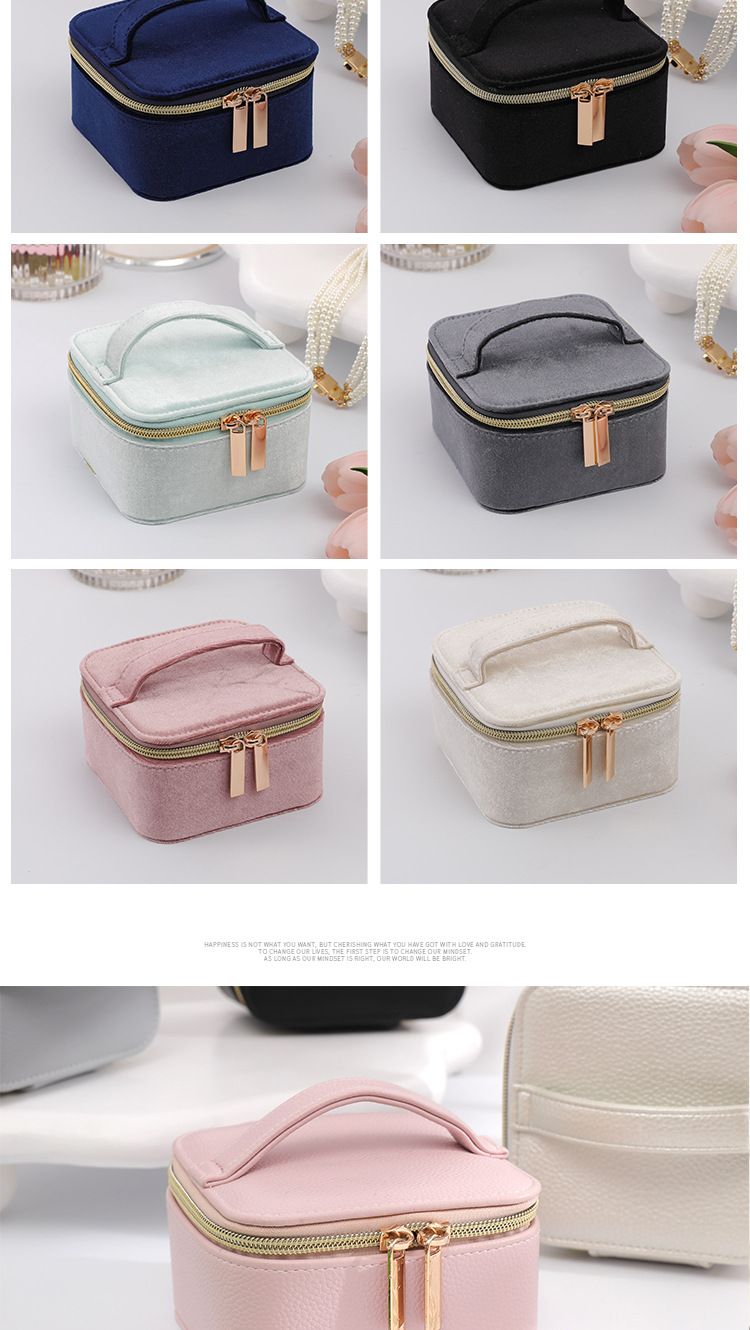 Tragbare Schmuck-Organizer-Box – mehrschichtiges Reiseetui für Halsketten, Ohrringe, Armbänder (kompakt, PU-Leder, 6 Farben)_voghion.com