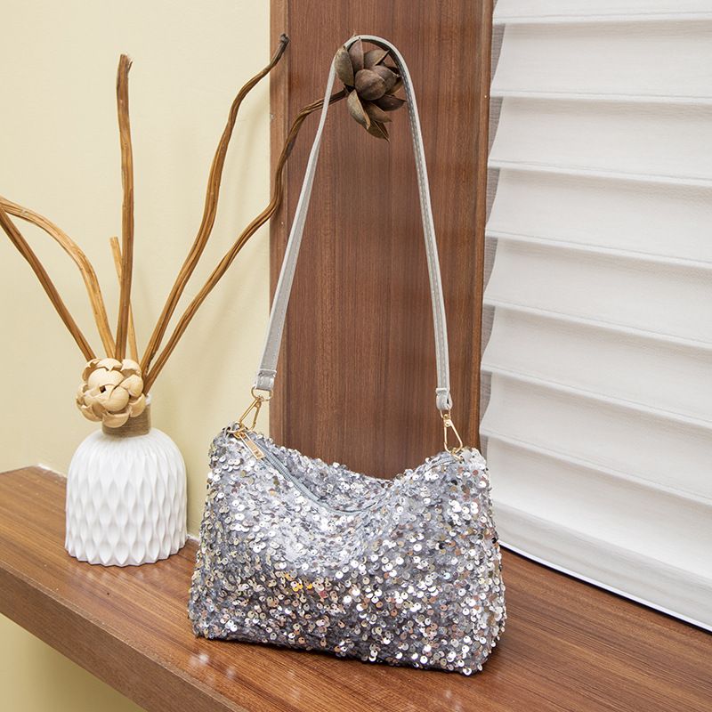 Borsa a tracolla con paillettes colorate alla moda 2025, primavera estate, moderna, da donna, da portare sottobraccio, per telefono cellulare_voghion.com