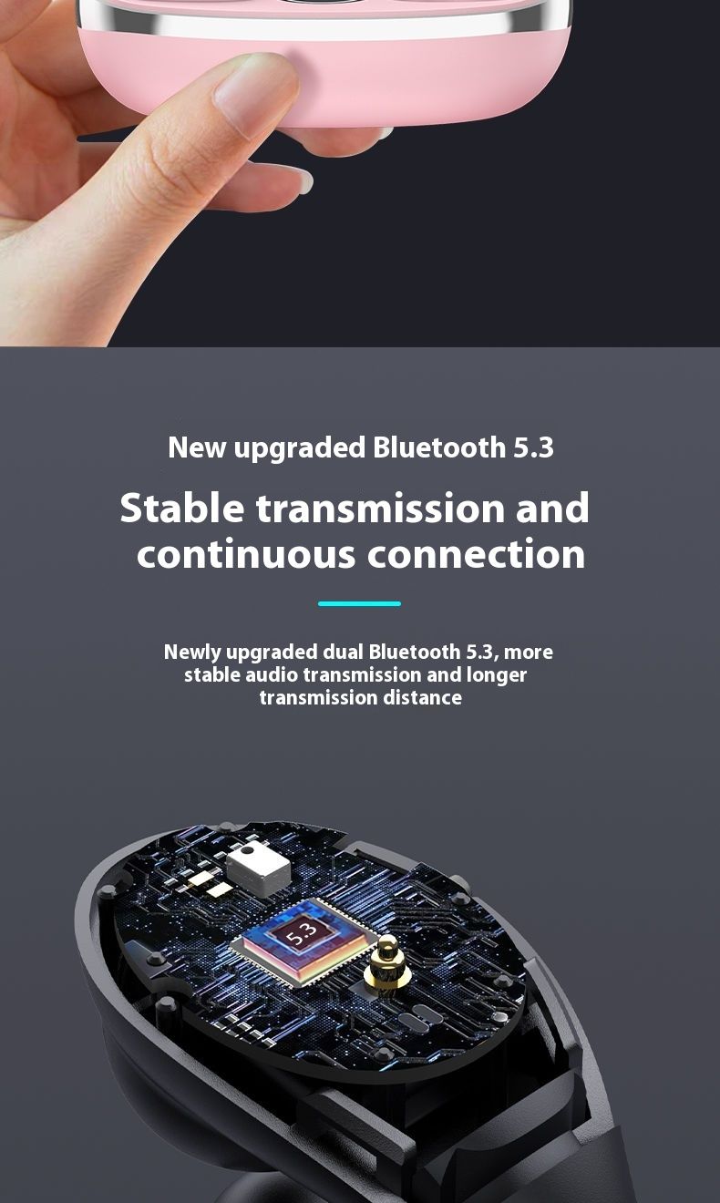 Nouveaux écouteurs Bluetooth fonctionnant sans porter les oreillettes pour une veille ultra-longue avec commande tactile_voghion.com