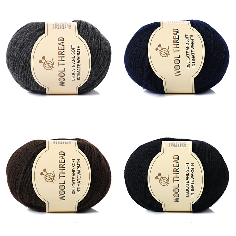 Srednje debela volnena preja ročno pleten šal pulover preja otroške otroške pletilne igle kašmir preja diy srednje debela otroška volnena preja_voghion.com