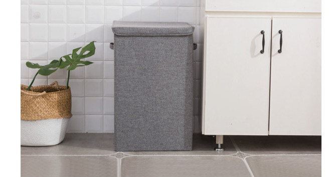 Storage Holders Cotton And Linen Dirty Clothes Storage Bucket Washable Covered Multifunctional Clothing Large Cotton And Linen Storage Box_voghion.com