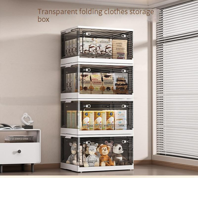 Scatola di immagazzinaggio per la casa, dormitorio, guardaroba, vestiti, trapunte, scatola di immagazzinaggio trasparente, pieghevole, mobile_voghion.com