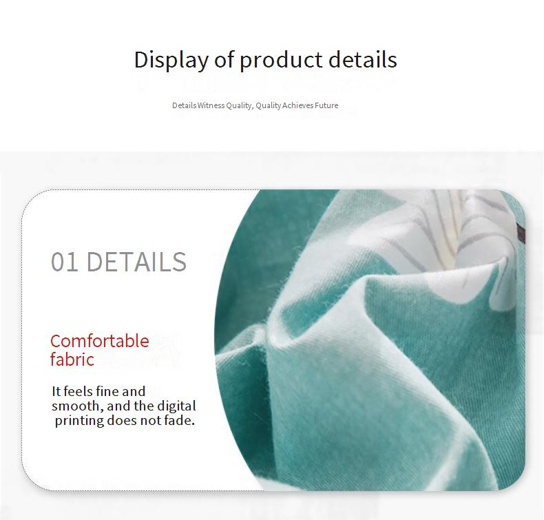 Wave Striped Quilt Cover Gray And White Classic Bedding Three Piece Set_voghion.com