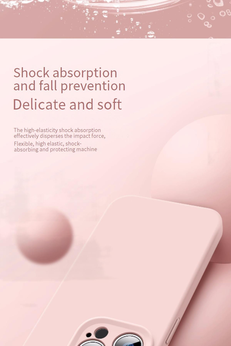 Premium Liquid Silicone Case For IPhone 16 Pro Max - Shockproof Full Coverage Slim Fit Protective Cover With Precise Cutouts_voghion.com