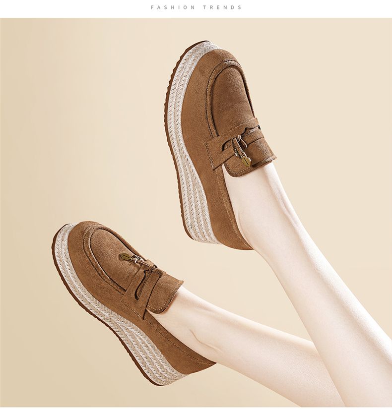 Fisherman Shoes, Loafers With Thick Soles, Versatile And Stylish, Comfortable Soft-bottom Shoes._voghion.com