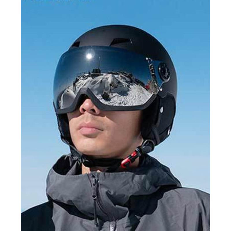 HORNTOUR New Professional Helme Proecive Gear Snow Goggles Inegraed Warmh Unisex Ani-Collision Adul Ski_voghion.com