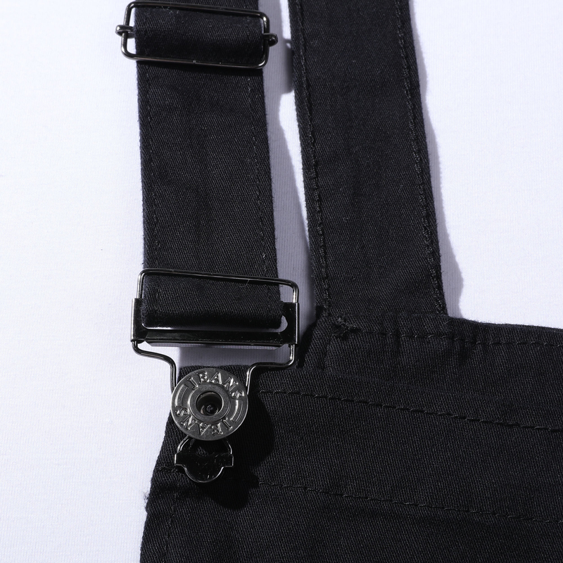 New denim overalls slim fit men's trousers overalls_voghion.com