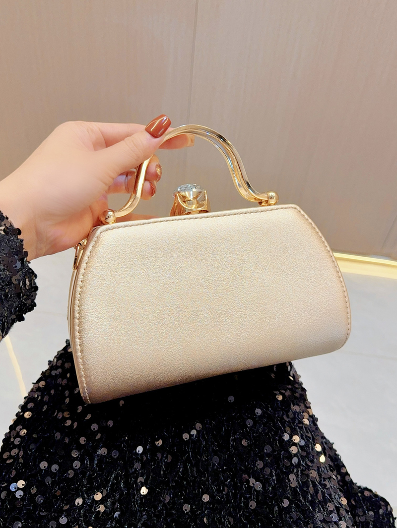 Nuovo set di borsette in cristallo con diamanti pieni, abito alla moda, banchetto da sera, borsa a tracolla diagonale con spalla singola_voghion.com