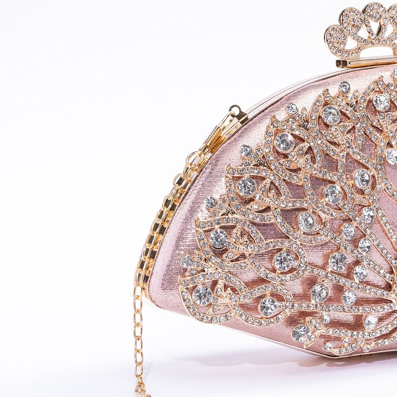 Strass Blume Abendtasche Pfau Open Tail Reiche Banketttasche Damen Temperament Handtasche Kette Umhängetasche_voghion.com