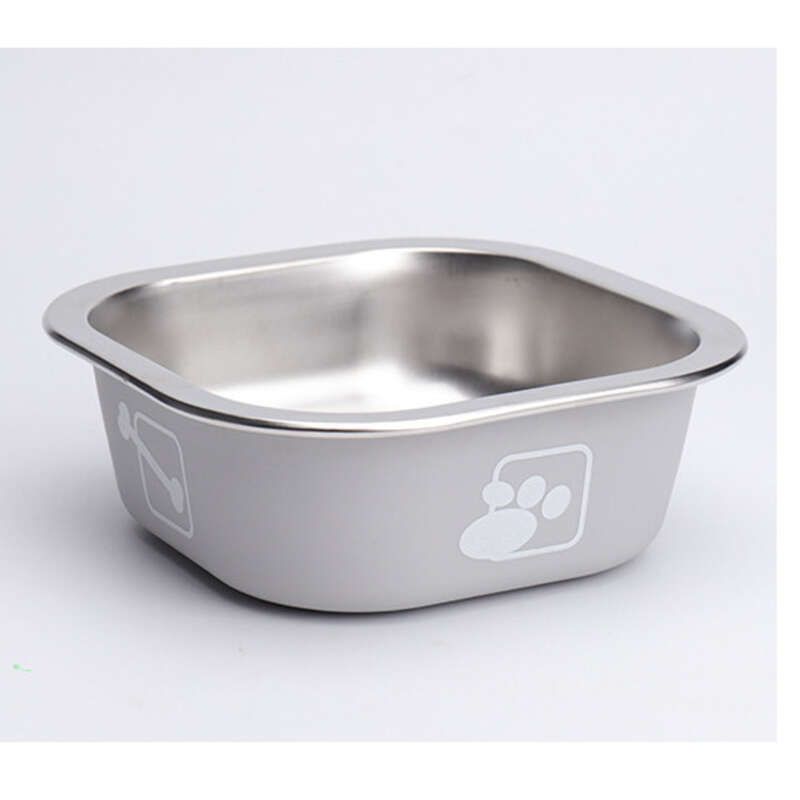 Dog Stainless Steel Knock And Anti Slip Dog Rice Cat Drinking Water, Bowl, Large Capacity Pet Feeder_voghion.com