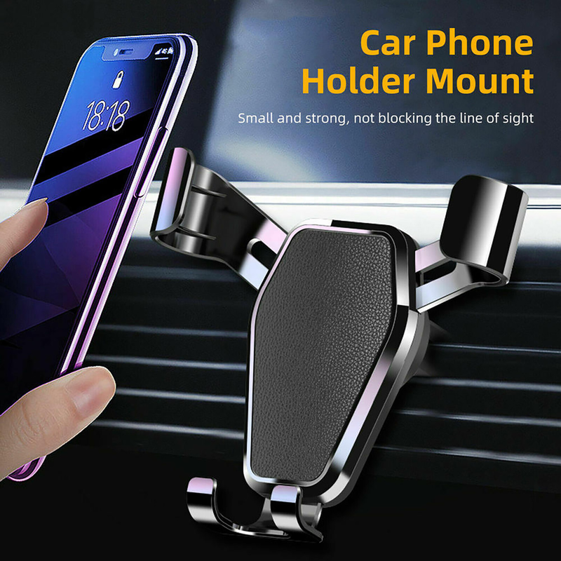 Fuzhongfu Phone Mount Air Vent Clip Triangle Stability Sturdy Gravity Car Phone Holder for Car_voghion.com