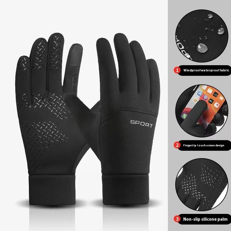USB Electric Heating Gloves For Autumn And Winter Cycling Sports Warm Touch Screen Waterproof Gloves_voghion.com
