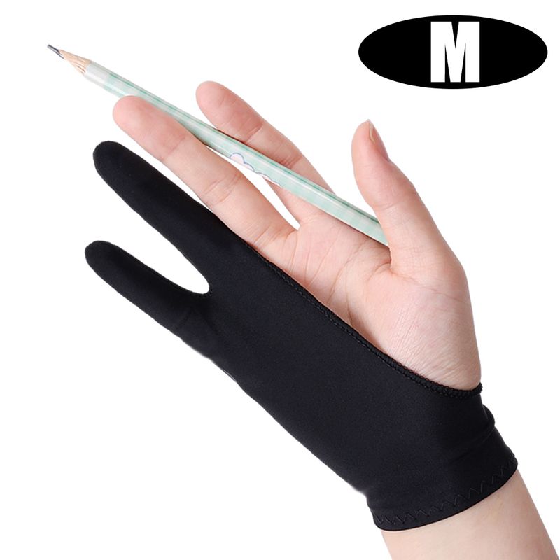 Two-finger Artist Gloves Anti-touch For Drawing Graphics Tablet IPad Sketch Smudge Guard Palm Rejection Art Glove_voghion.com