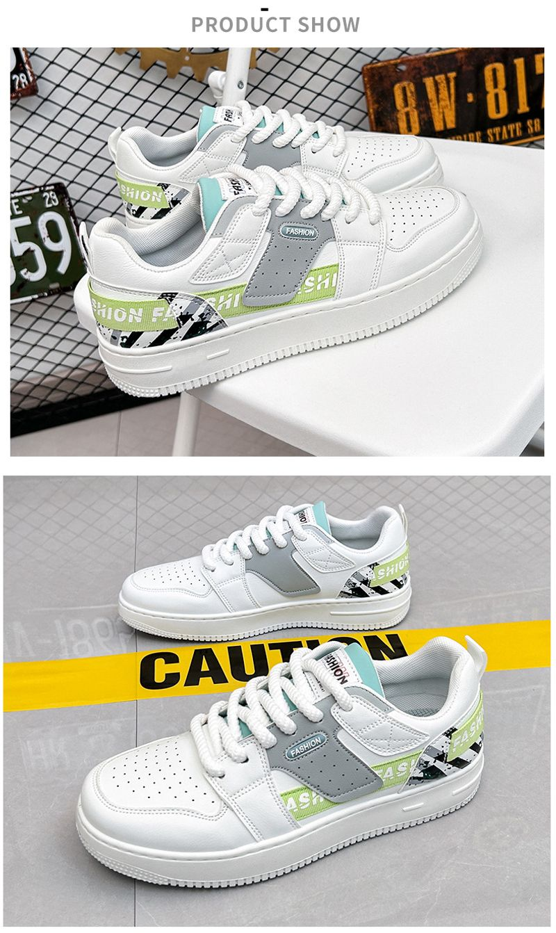 p9Neue trendige, vielseitige weiße Schuhe aus Leder mit Nischendesign für Herren, atmungsaktive Freizeit-Sneakers für Männer_voghion.com