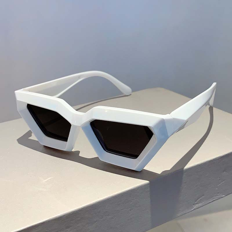 Fabrik Direktverkauf Neue Diamant Unregelmäßige Design Sonnenbrille Punk Hip-Hop Internet Promi Gleichen Stil Einfache Mode Sonnenbrille_voghion.com
